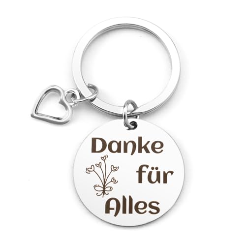 Yilousy Danke Geschenk, Geschenk Danke, Schlüsselanhänger Danke, Danke Geschenk Weihnachten, Danke für Alles, Danke für Alles Geschenk, Danke Geschenke für Mama Papa Kollegen Opa Oma Lehrer von Yilousy