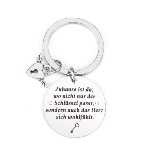 Yilousy Einweihungsgeschenk Haus, SchlüSselanhäNger Einzugsgeschenke, Geschenk zum Einzug Ins Haus, Geschenkideen zum Einzug, Neues Zuhause Geschenk, SchlüSselanhäNger Zuhause von Yilousy