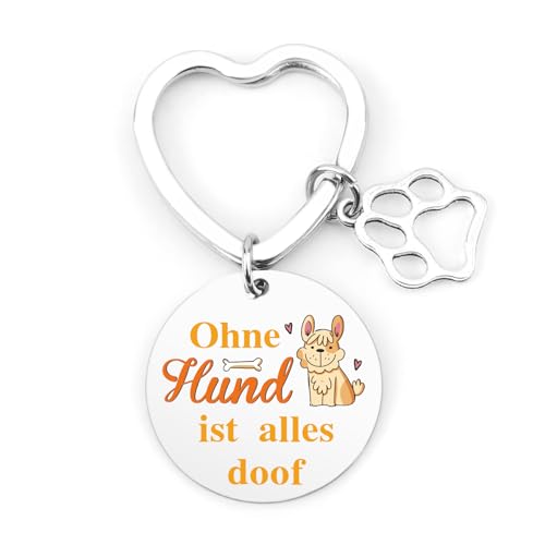 Yilousy Geschenk für Hundebesitzer Schlüsselanhänger Hund Geschenk Hundebesitzer Frau Mann Ohne Hund ist alles doof Yilousy Geschenk für Hundebesitzer Schlüsselanhänger Hund Geschenk Hundebesitzer Frau Mann Ohne Hund ist alles doof von Yilousy