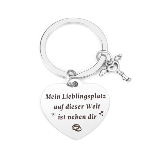 Yilousy Geschenk für Paare, Schlüsselanhänger Paare, Geschenk für Paare Weihnachten, Jahrestag Geschenk für Ihn, Liebe Geschenk von Yilousy