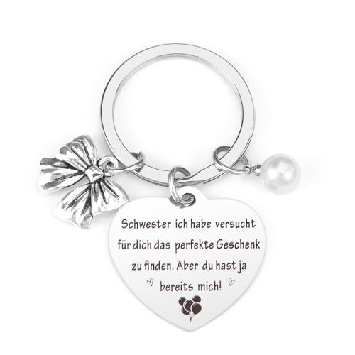 Yilousy Schwester Geschenk, Schlüsselanhänger Geschenk, Schwester Geschenk Weihnachten, Schwester Geschenk zum Geburtstag, Geschenkideen für Schwester von Yilousy