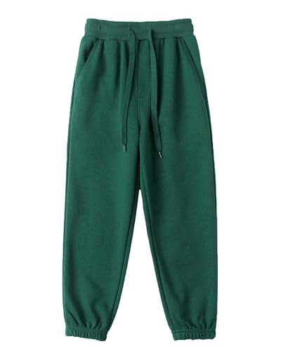 Yimutian Jogginghose Mädchen Jungen Sporthose Lange Freizeithose Trainingshose aus Baumwolle Jogging Hose für Kinder Grün 140 von Yimutian