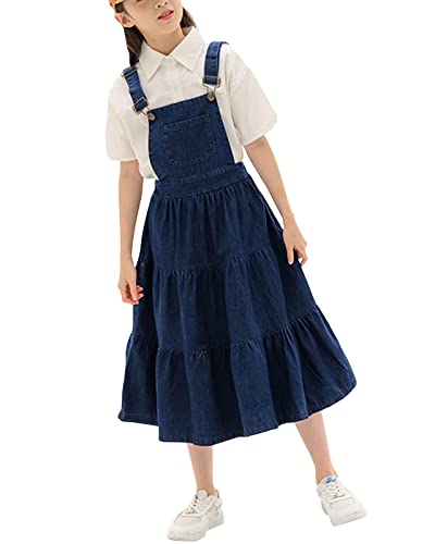 Yimutian Mädchen Rock Jeans Latzrock Denim-Kleid Latzkleid Jeanskleid Kinder Freizeit Jeans Latzkleider Overall mit Hosenträger Blau 120 Yimutian Mädchen Rock Jeans Latzrock Denim-Kleid Latzkleid Jeanskleid Kinder Freizeit Jeans Latzkleider Overall mit Hosenträger Blau 120 von Yimutian