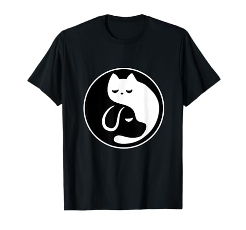 Yin Yang Katze und Hund für Frauen & Männer - Yin Yang T-Shirt Yin Yang Katze und Hund für Frauen & Männer - Yin Yang T-Shirt von Yin Yang Geschenk mit Tieren für Frauen und Männer