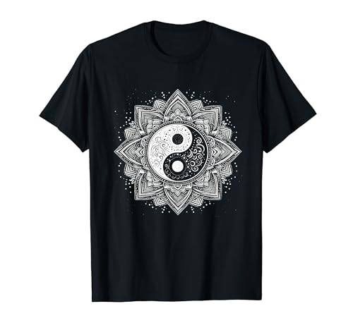Cooles Yin und Yang Symbol Mandala Art Style Herren Damen T-Shirt Cooles Yin und Yang Symbol Mandala Art Style Herren Damen T-Shirt von Yin and Yang Symbol Mandala Art Store