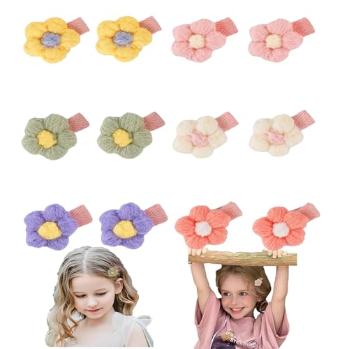 12 Stück Baby Haarspangen,Haarspange Baby Haarschmuck,Blumenspangen,Plüsch Blume Haarspangen,Niedliche Rutschfeste Haarschmuckstücke,Modischer Kleiner Haarschmuck,Geeignet Für Babys Mädchen Und Frauen von YingMengZhiGe