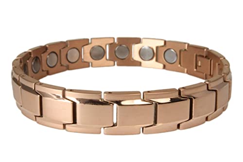 Extrastarkes Magnetarmband mit 18 Neodym Magneten. Stil Rotgold. Länge 19,5cm. Deutsche Firma mit Garantie. Extrastarkes Magnetarmband mit 18 Neodym Magneten. Stil Rotgold. Länge 19,5cm. Deutsche Firma mit Garantie. von Yinga-Vital