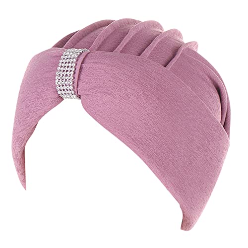 20,3 cm Stirnband Ethnisch Böhmische Strass Haarabdeckung Wrap Turban Kopfbedeckung Turban Kappe Für Frauen Krebs Kopf Hut Kappe Elastisches Stirnband Herren (E,Einheitsgröße) von Yinguo