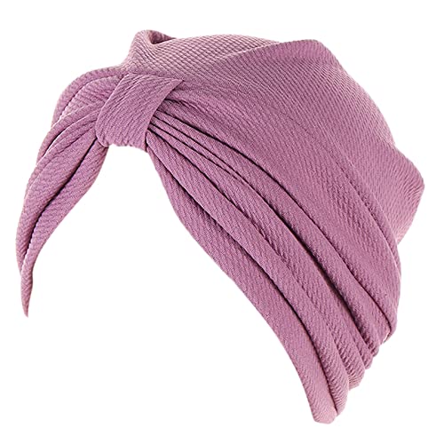 Damen Knoten Stirnband Krebs Kopf Hut Kappe Ethno Bohemian Floral Hair Cover Wrap Turban Kopfbedeckung Turban Kappe für Damen Herren Haarbänder (C, Einheitsgröße) von Yinguo