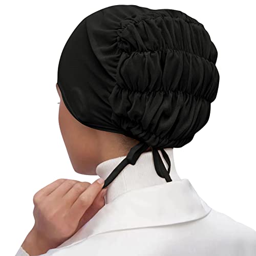 Einfarbige Damen-Bandage, Bodenhut, atmungsaktiv, elastisch, Gürtelmütze, Schal, Kopftuch, Herren-Kopftuch, Schweißband (Schwarz #2, Einheitsgröße) von Yinguo