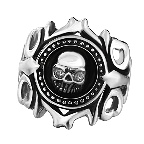 Fashion Rock Punk Titanstahl Trendy Herren Accessoires Ring Packs für Teenager Mädchen, a, Einheitsgröße von Yinguo