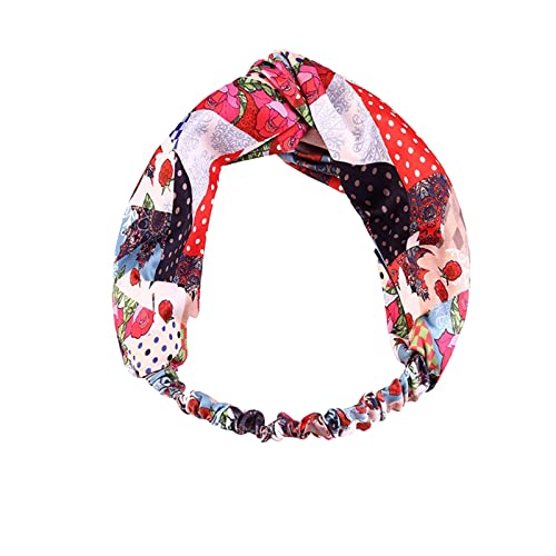 Fußball Stirnband Frauen Druck Stirnband Elastisches Kopfband Haarband Bandana Stirnband Junge (Rot, Einheitsgröße) von Yinguo