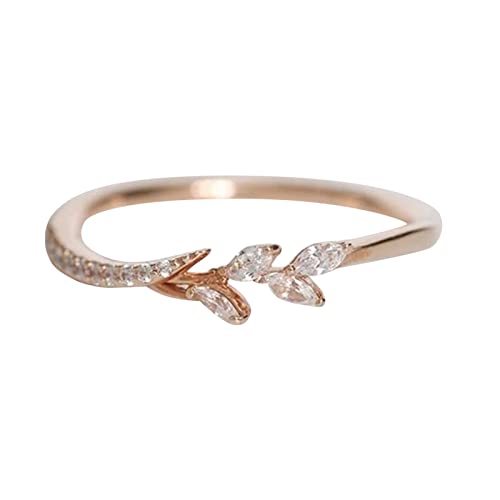 Herren-Ring, Silber, filigranes Design, Knoten-Set, Diamant-Mode-Ring, Licht, luxuriös, hochwertiger Ring, rose gold, 36 von Yinguo