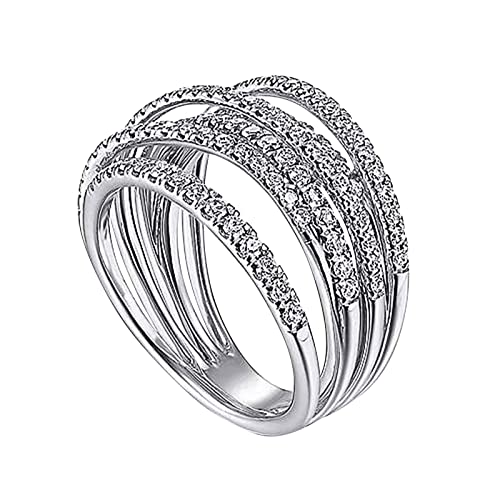 Temperament Prinzessin Krone Ring Kreative Öffnung Einzelring Weibliche Modelle Zeigefinger Ring Mädchen Ringe für Teens, silber, 36 von Yinguo