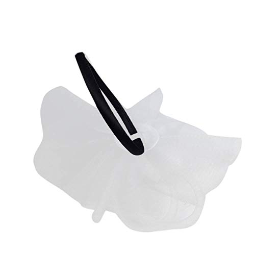 Weibliches Stirnband und Hochzeit Mesh N Fascinator Federn Party Mode Bänder Stift Hut Y Frauen Baseballkappen (Weiß #1, Einheitsgröße) von Yinguo