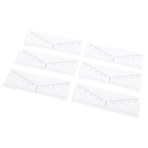 100 Blatt Einweg-Augenbrauenlineal-Schablonen, Symmetrisch Formende Augenbrauen-Mapping-Aufkleber mit Transparentem Design, PVC-Material, für Universelle Passform von Yinhing