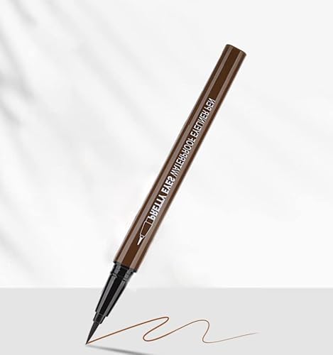 6 Farben Eyeliner Stift, Wasserdichter Flüssiger Eyeliner Langlebiger Eyeliner Stift Bleistift Make-up Kosmetik Werkzeuge für Weihnachten und Neujahr(3#hellbraun) von Yinhing