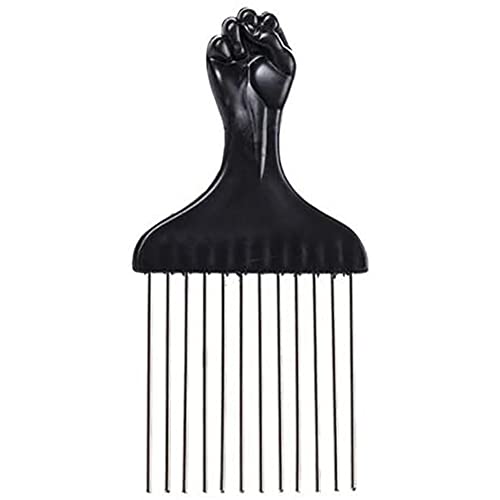 Afro-Haarkamm, Haarpickkamm, Afro-Picks für Lockiges Haar, Nsert Hair Curly Brush Fork, Afro-Picks für Haarstyling Männer Frauen von Yinhing