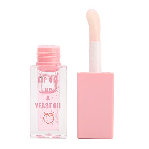 Feuchtigkeitsspendender Lipgloss, Lip Oil Gloss Hydrating Moisturizing High Shine Long Lasting Transparent Lip Stain 4,5 G für Make-up von Yinhing