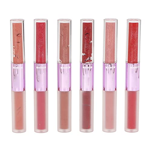 Flüssige Lippenstift-Sets, 6 Matte und Glitzernde Lippenglasuren für Voller Aussehende Lippen, Schimmernde Lipglosse für Frauen und Mädchen, Tolles Geschenk von Yinhing