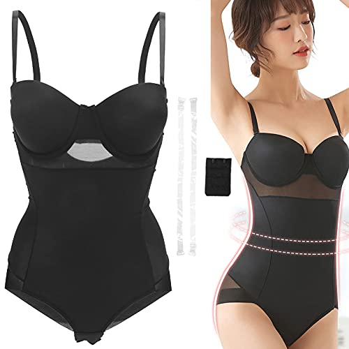 Ganzkörper-Schlankheits-Bodysuit, Taillentrainer Shapewear, Shapewear für Frauen, Bauchkontrolle, Damen-Body-Shaper, Po-Lifter, Damen-Body-Shaper mit Integriertem BH, Hochzeitsgeschenk(M(34B)) von Yinhing