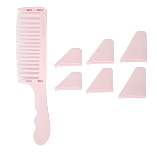 Gebogener Friseur-Clipper-Kamm, Haarschnitt-Kamm mit Flachem Top S-Form, Profession Elles Friseur-Werkzeug Haarschnitt-Kamm für Männer und Frauen (Rosa) von Yinhing