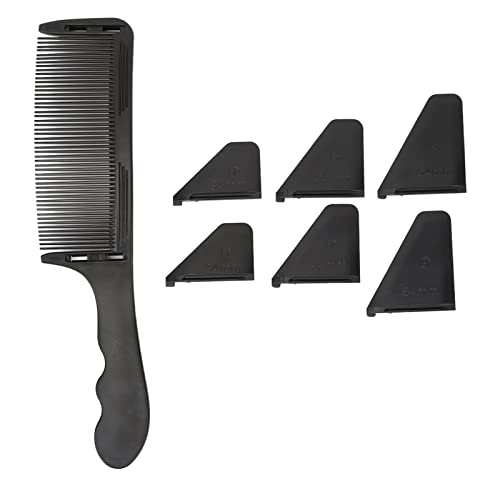 Gebogener Friseur-Clipper-Kamm, Haarschnitt-Kamm mit Flachem Top S-Form, Profession Elles Friseur-Werkzeug Haarschnitt-Kamm für Männer und Frauen (Schwarz) von Yinhing