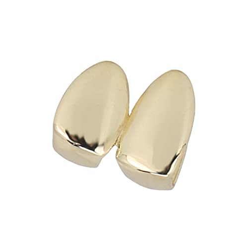 Gold-Grillz, Silberzähne, plattierte Zahnspangen, Hip-Hop-Style, für Frauen und Männer, abnehmbare Hip-Hop-Grillz für deine Zähne, Metall-Grillz - Gold von Yinhing