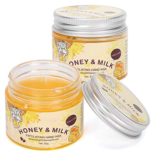 Honey Milk Moisturizing Peel Off Handwachsmaske, 2 Stück Moisturizing Peeling Handwachs Whitening Nourishing Hand Entfernen Sie abgestorbene Haut 50g von Yinhing