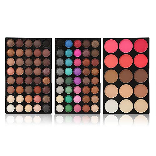 Lidschatten Make up Palette,Professionelle 80 Farben Lidschatten und 15 Farben Concealer Palette,Augen Schminkpalette,Glitter Kosmetikset,for Festival und Bühnenmake up von Yinhing