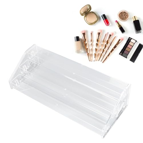 Lidschatten-Paletten-Organizer, Verbesserter 3-stufiger Transparenter Mehrstufiger Kosmetikaufbewahrung, Parfüm-Display, Nagellack-Halter für Kosmetik, ätherisches Öl von Yinhing