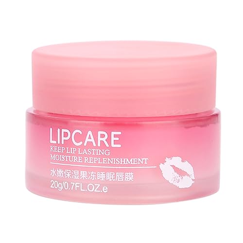 Lippenmaske,Lip Moisturizer für die Lippenpflege, Erdbeer-Lippenmaske, Lip Balm Hydrating Overnight Lip Mask, Lip Repair Balm, Lip Plumper Mask für Trockene Lippen, Lip Plumper Mask von Yinhing