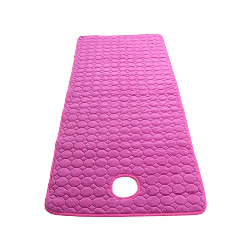 Massagetischabdeckung, Schönheitssalon SPA Bettmatratze mit Loch, Bettdecke aus Weicher Baumwolle, Feuchtigkeitsaufnahme, Atmungsaktives Bettlaken (Lila) von Yinhing