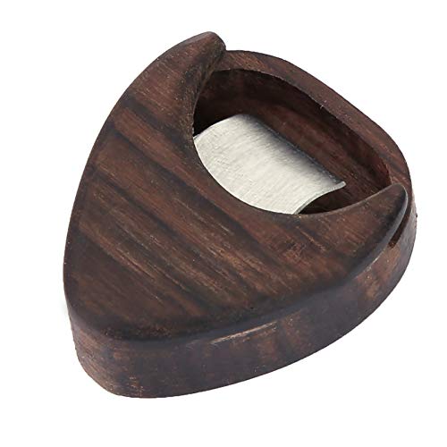 Yinhing Koffer für Plectrum -Gitarren -Picks, Gitarren Pick Halter mit Holzbasis mit der Gitarrenpickelbox Rose Holzpickel Box Guitar Plectrum Organizer für Musiker Aller Skill Levels und von Yinhing