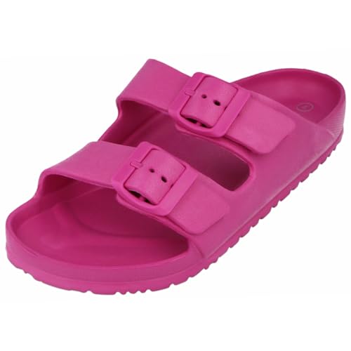 Yinka Shoes Damen EVA-Sandalen mit doppelter Schnalle, fuchsia, 40 EU von Yinka Shoes