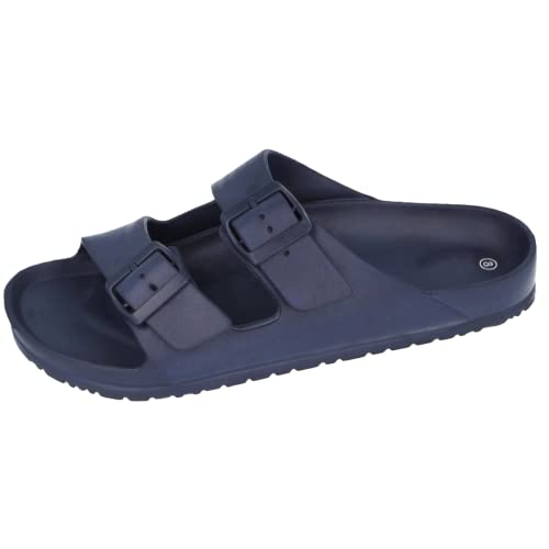 Yinka Shoes Herren-Sandalen aus EVA-Kunststoff mit doppelter Schnalle, navy, 40 2/3 EU von Yinka Shoes