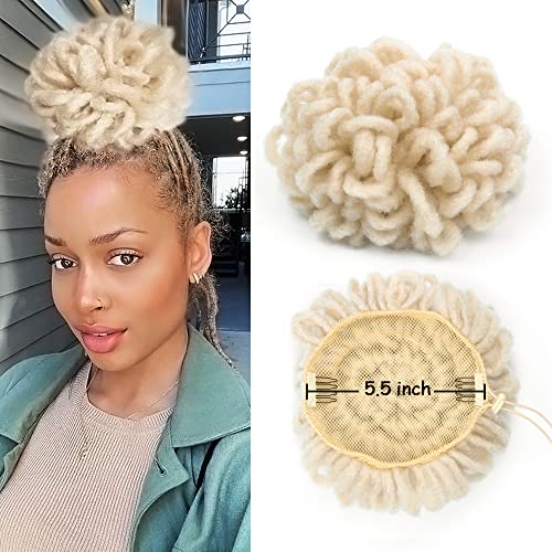 Yinmei Baibian Locos 613 Pferdeschwanz, geflochten, Blond, Afro-Locs, Knotenschnur, Dreadlock, Haarteil für schwarze Frauen, Puff Chignon Faux Locs, synthetischer Clip in Haarverlängerungen Yinmei Baibian Locos 613 Pferdeschwanz, geflochten, Blond, Afro-Locs, Knotenschnur, Dreadlock, Haarteil für schwarze Frauen, Puff Chignon Faux Locs, synthetischer Clip in Haarverlängerungen von Yinmei Baibian