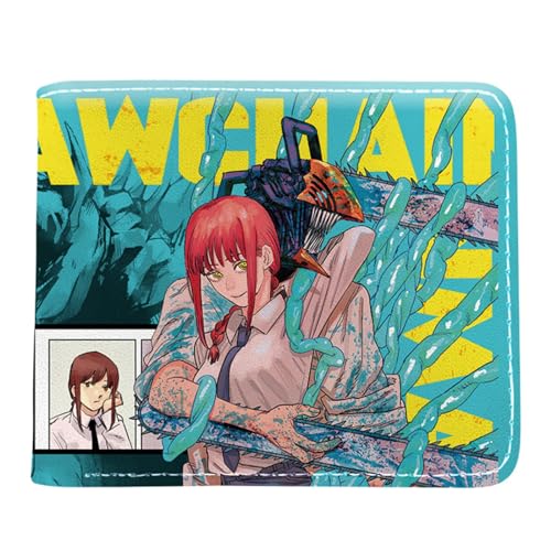 Chains-aw Man Portemonnaie Kinder, Cartoon Comics Portemonnaie Klein, PU-Leder Geldbörse Brieftasche Wallet, für Damen Herren Mädchen Jungen(Color:Multicolor 12) von Yinova