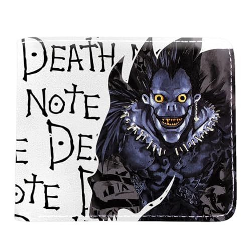 Death No. te Anime Wallets, Cartoon-Druck Geldbörse Klein, Kunstleder Kreditkartenhalter Brieftasche, Geschenk für Kinder & Teenager(Color:Multicolor 4) von Yinova