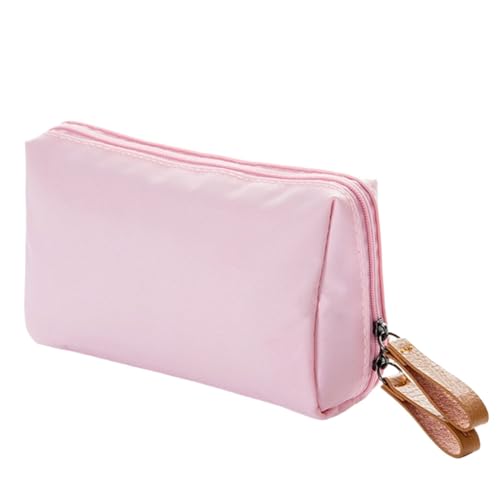 Kulturbeutel für Fluggesellschaften, Kleine Multifunktions Aufbewahrungstasche, Reise Make up Tasche für Mädchen Frauen (Color : Pink 1, Size : One Size) von Yinova