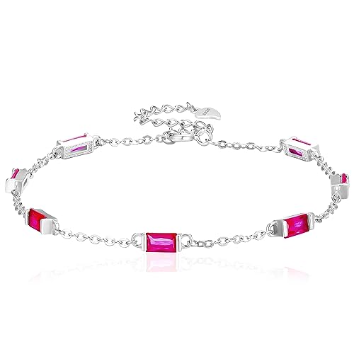 Yinsen Armband Damen 925 Sterling Silber Zirkonia Armbänder Damen Verstellbar Armkette Valentinstag Muttertag Geburtstags Weihnachten Geschenk für Mutter Ehefrau Mädchen von Yinsen