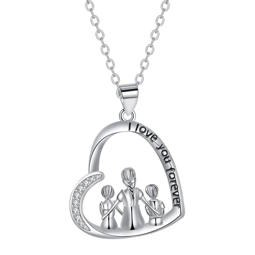 Yinsen Mutter und Tochter Halskette 925 Sterling Silber Mit Geschenkbox-Geschenke für Mutter,Beste Mutti Schmuck zum Muttertag Geburtstag Weihnachten von Yinsen