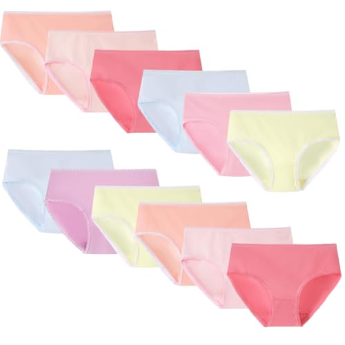 Yintry Bequeme Baumwollene Gemischte Kinder-Unterhosen Unterwäsche für Kleine Mädschen Höschen (Zufällig 12er-Pack) von Yintry