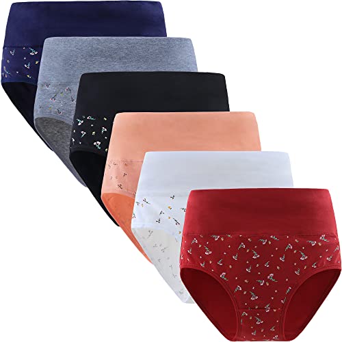 Yintry Damen Unterhosen Baumwolle Slip Damen Hohe Taillen Slip Wochenbett Unterwäsche Kaiserschnitt Unterhose Mehrpack von Yintry