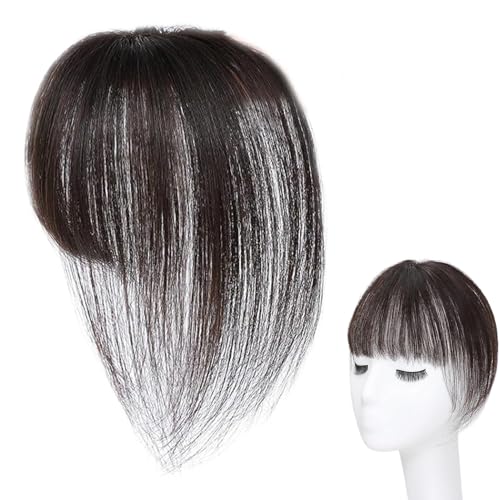 Yiohejy Klammer Pony Für Damen,Unsichtbarer Haarschopf | Atmungsaktive Extensions Perücke Verstellbare Natürliche Abdeckung für dünner werdendes Haar Styling Haarausfall Cosplay Täglicher von Yiohejy