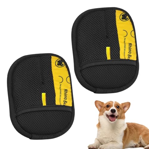 Yiohejy Statikentfernende Handschuhe Für Tierhaare | Handschuh Zur Haarentfernung Und Massage Für Haustiere | Wiederverwendbare Und Effiziente Reinigungsmittel Für Hunde Kitten Bettwäsche Sofa von Yiohejy