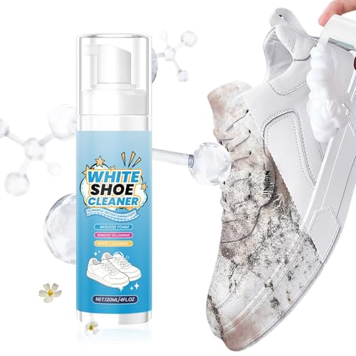 Yiohejy Tennisschuhe Reiniger | 120ml Textilschuh Reiniger - Fleckenentferner Radierer Für Tägliche Lösung Damen Herren Jugendliche Kinder,Für Damen Herren Erwachsene Alltagstragen von Yiohejy