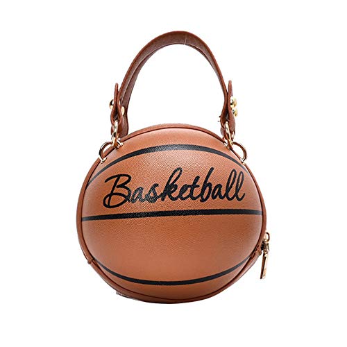 Modische Umhängetasche für Damen, Basketball Stil Kette Shopping Handtaschen aus PU-Leder Casual von Yiran