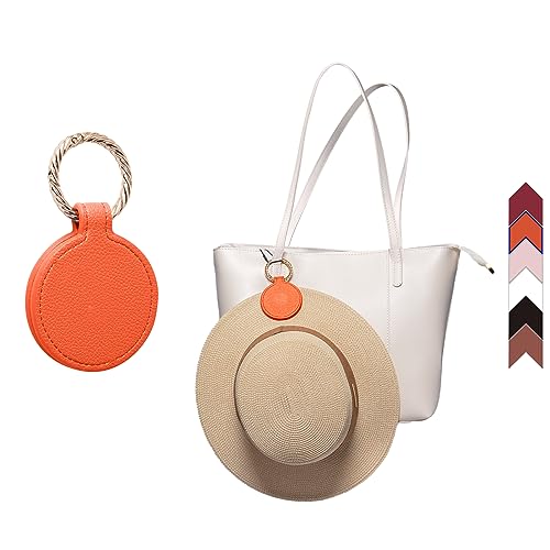 Magnetischer Hutclip für Reisen– Halter für Handtasche und Rucksack. Freihändiger Clip für Sonnenhüte sowie Sonnenbrillen. Kreisförmiges Design (Circle Orange) von Yiruhe