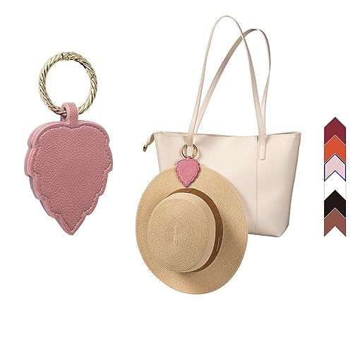 Yiruhe Magnetischer Hutclip für Reisen– Halter für Handtasche und Rucksack. Freihändiger Clip für Sonnenhüte sowie Sonnenbrillen. Birkenblattform (Leaf Pink) von Yiruhe